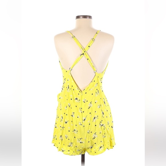 Free People Tango At Night Printed Wrap Slip Romper - Picture 3 of 7